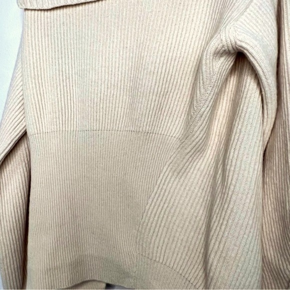 NWT Stella McCartney Button Patchwork Rib Cashmere Sweater, sz US 8 - Picture 8 of 10